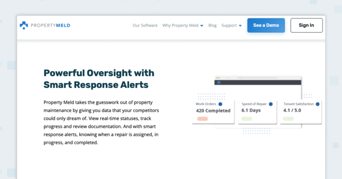 PropertyMeld property management software