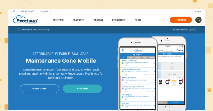 property management portfolio propertyware