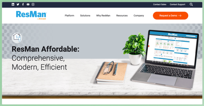 tenant management software resman