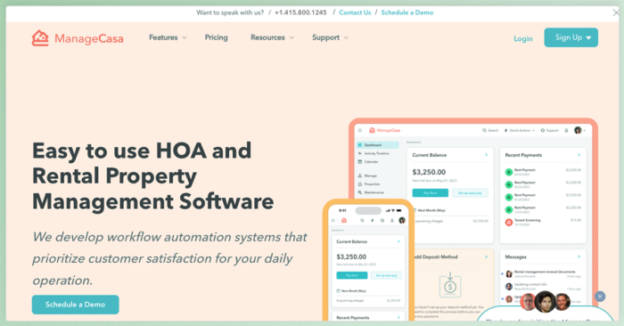 best residential property management software managecasa