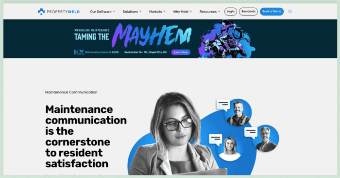 property management maintenance app property meld